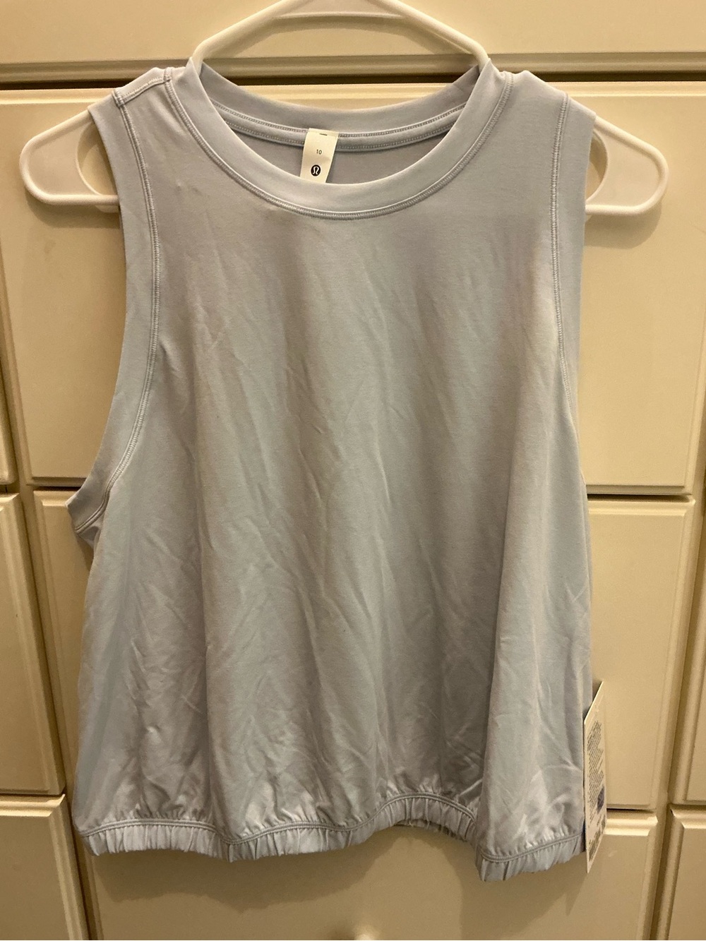 Lululemon jersey tank. Starch blue. Size 10